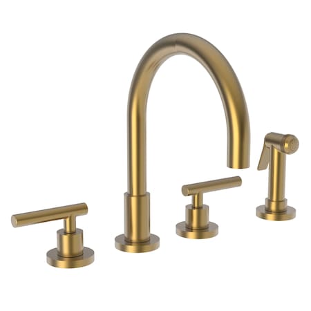 Newport Brass Kitchen Faucet With Side Spray in Satin Bronze (Pvd) 9911L-10